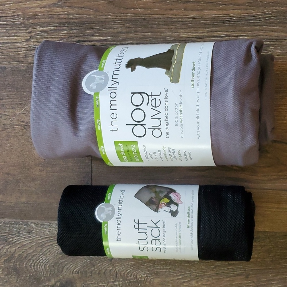 mollymutt dog bed duvet and stuff sack